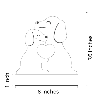 Wooden Dog Family Puzzle