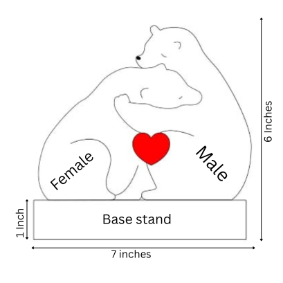 Wooden Bear Family Puzzle
