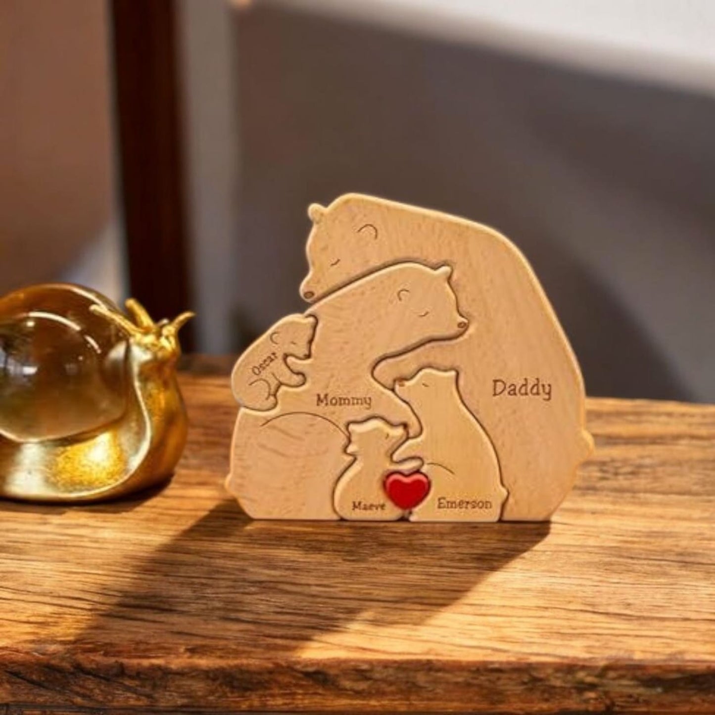 Wooden Bear Family Puzzle