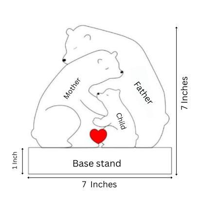 Wooden Bear Family Puzzle