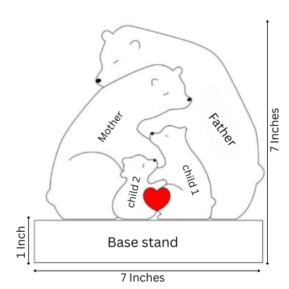 Wooden Bear Family Puzzle