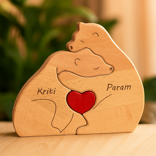 Wooden Bear Family Puzzle